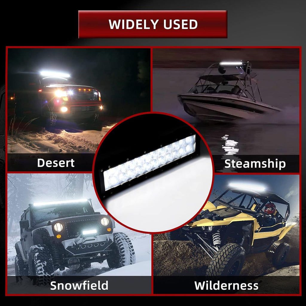 LED Light Bar 14Inch 72W Led Work Light Spot Flood Combo 