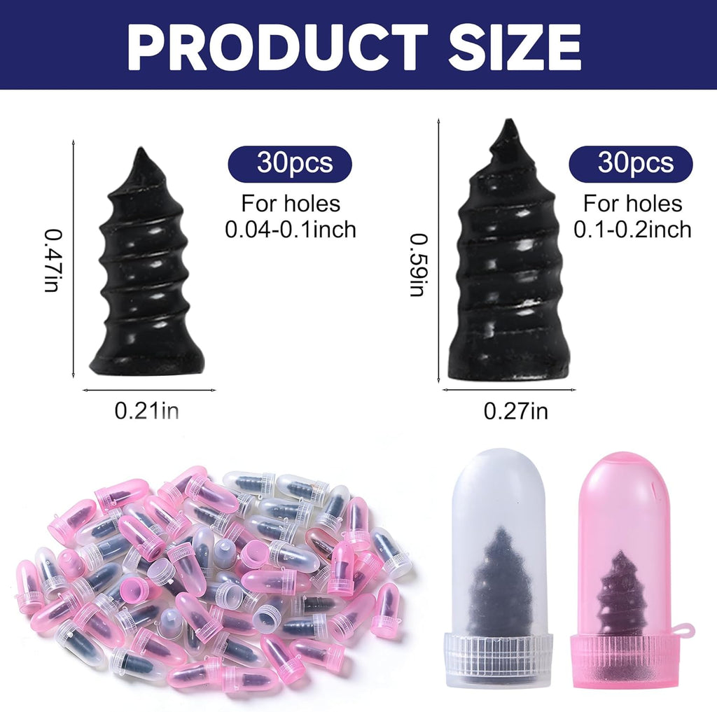 60 Pcs Tire Repair Screws Quick Repair