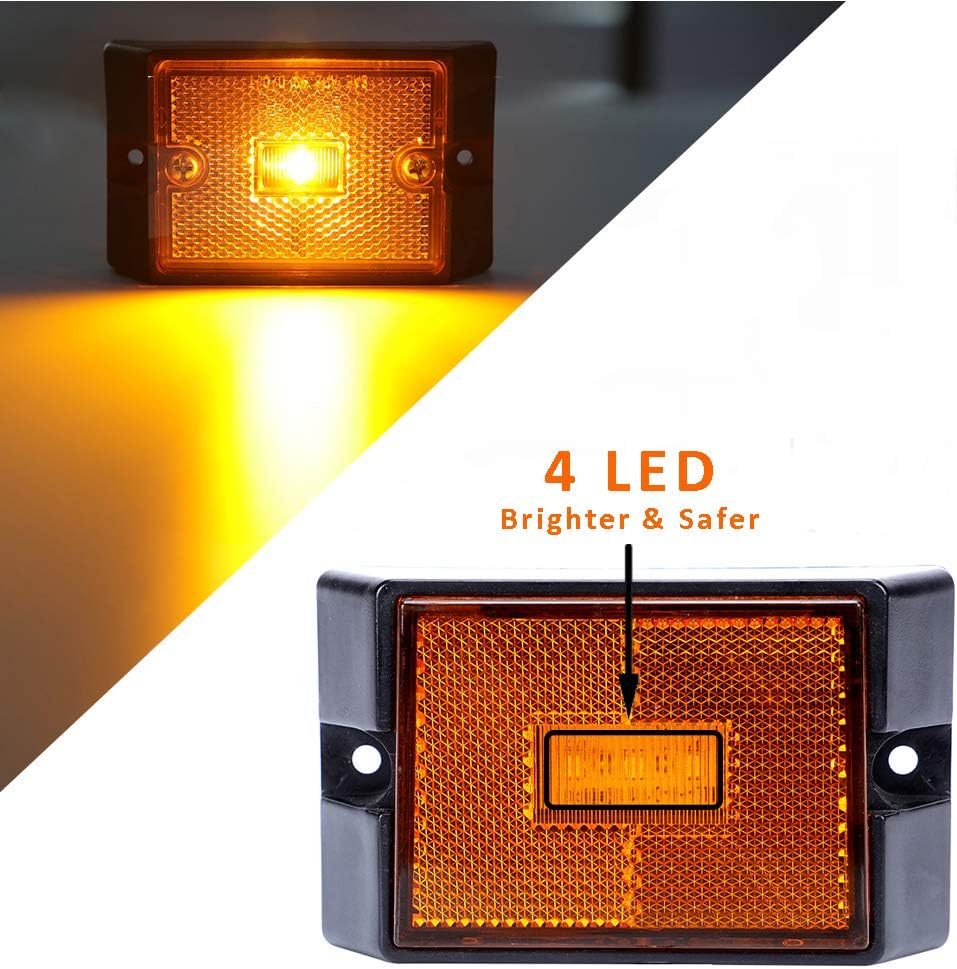 12V Submersible LED Trailer Tail Light Kit for under 80 Inch Boat Utility Waterproof (Trailer Light Kit)