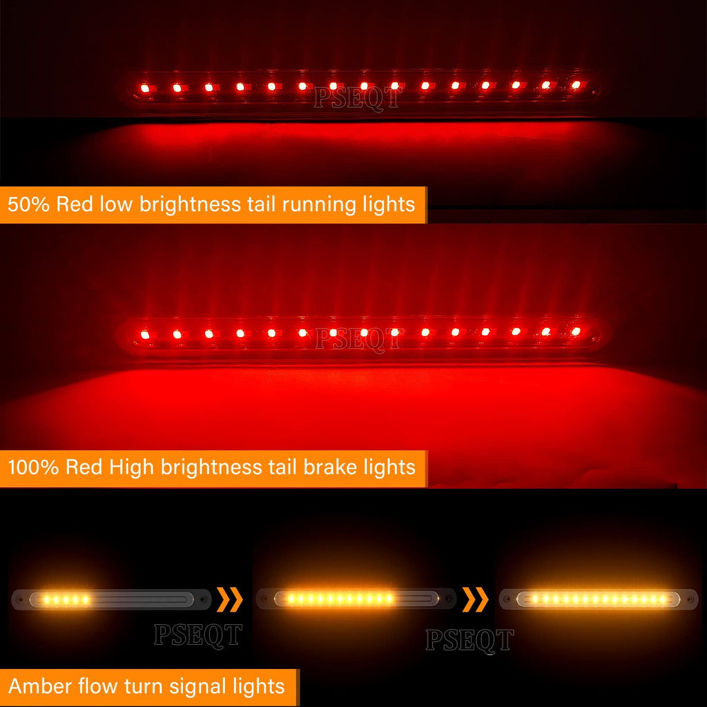 10" Led Trailer Tail Light Bar Brake Stop Turn Signal Lights