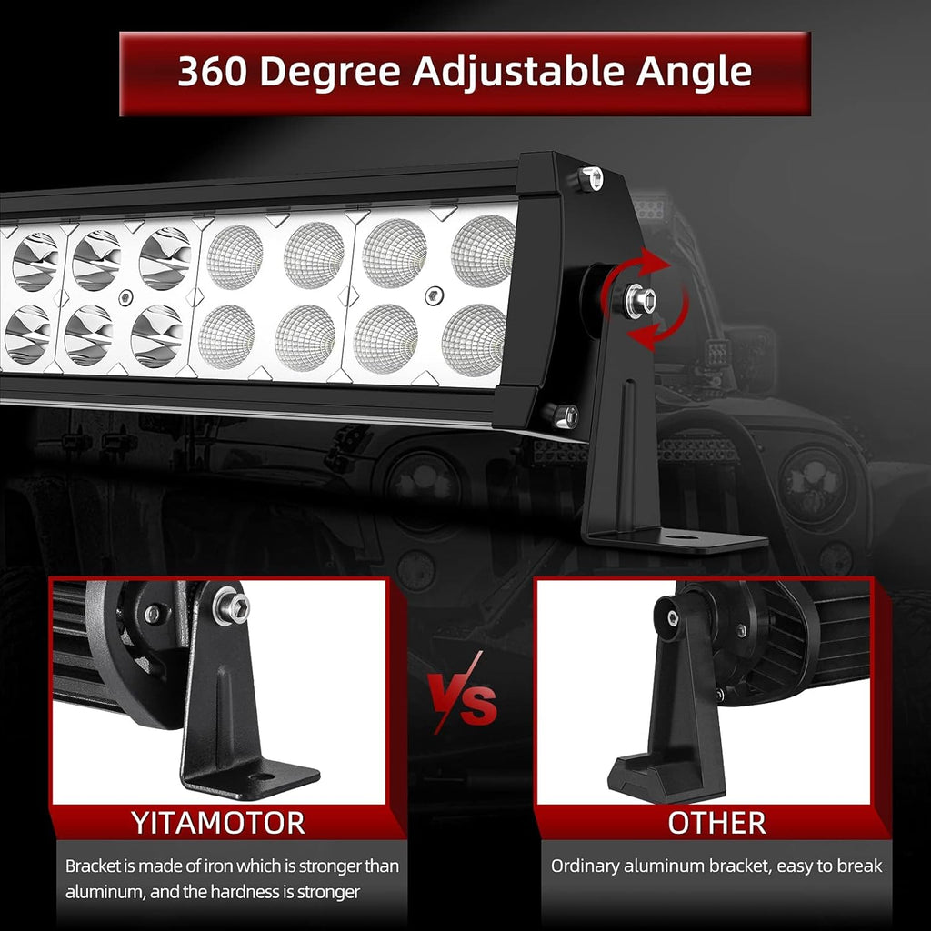 LED Light Bar 14Inch 72W Led Work Light Spot Flood Combo 