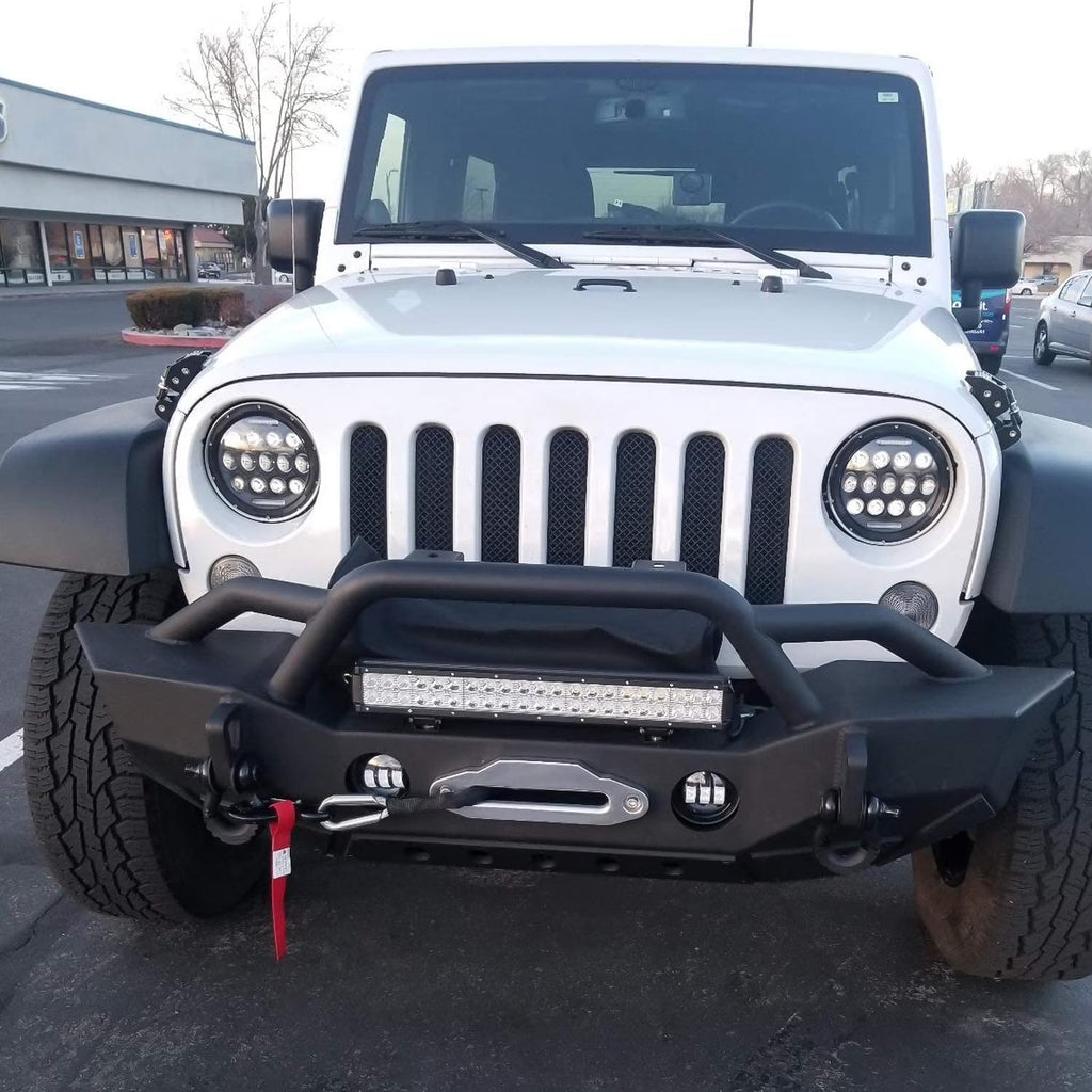 LED Light Bar 20 Inch 126W Spot Flood Combo, 12V 5Pin Rocker Switch LED Light Bar Wiring Harness Kit