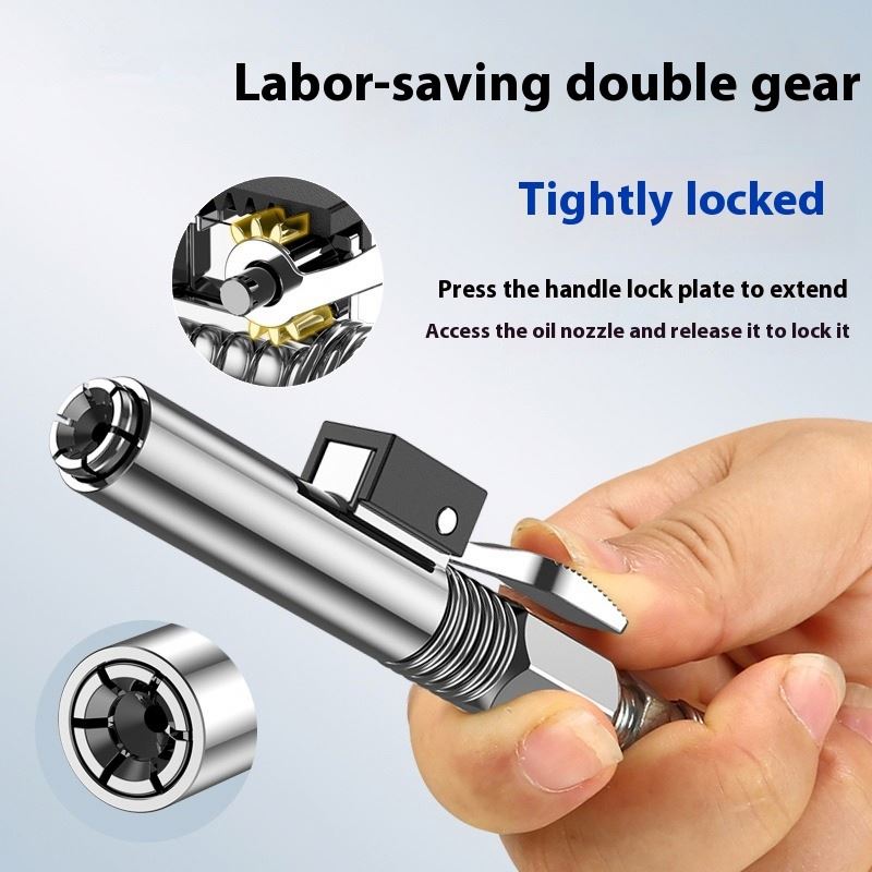 Lock & Release Grease Coupler Nozzle for Oil & Lubrication Guns